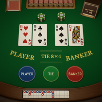 Kyngs Casino - Baccarat Table Game - High Stakes Elegance